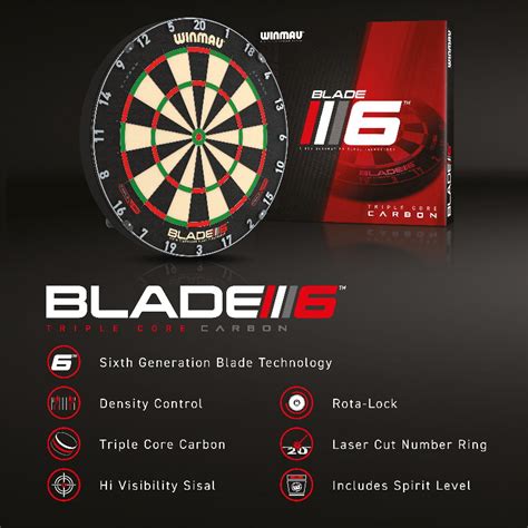 Winmau Blade 6 Triple Core PDC .
